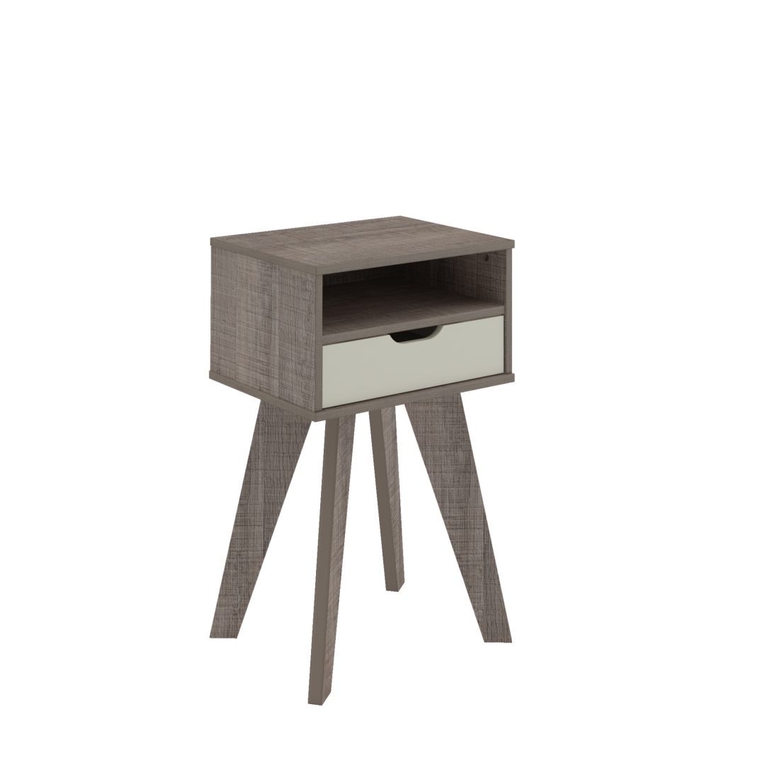 11.360 Mesa Lateral Vip - Canela - Blanco - Imagen 4