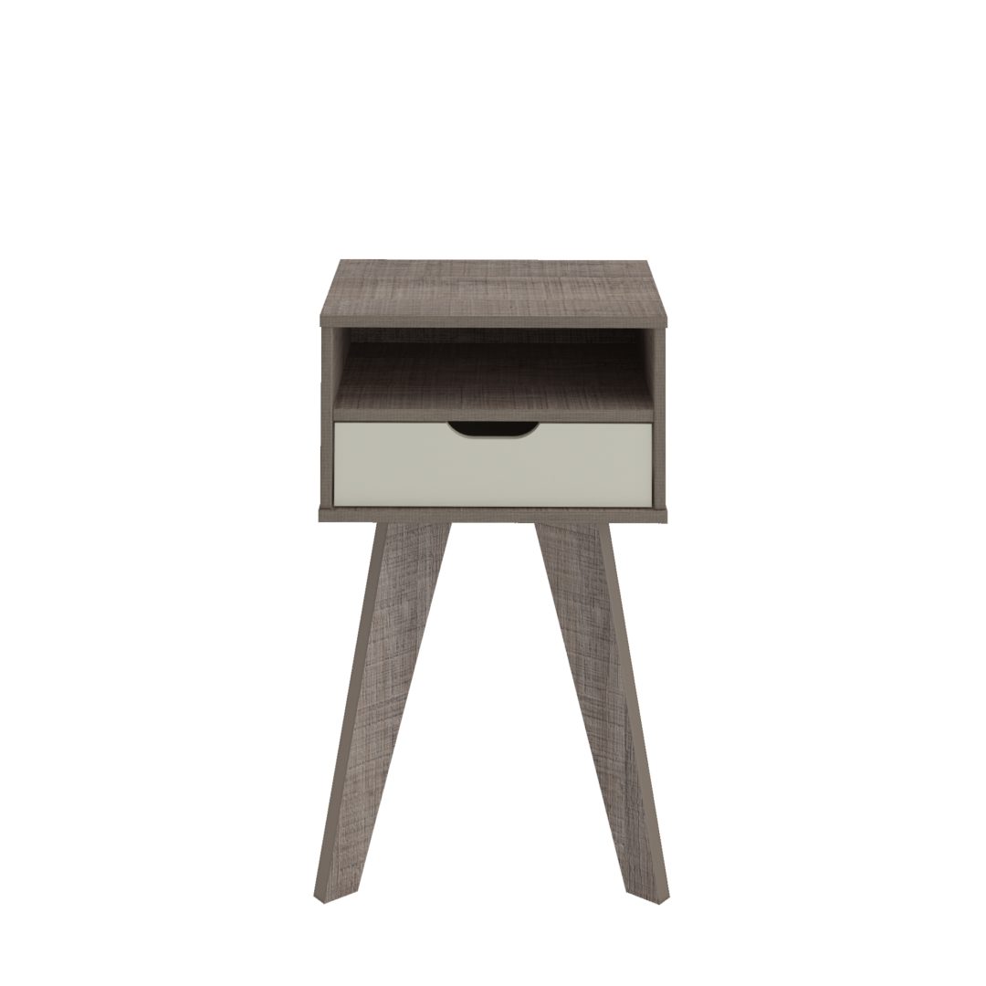 11.360 Mesa Lateral Vip - Canela - Blanco - Imagen 3