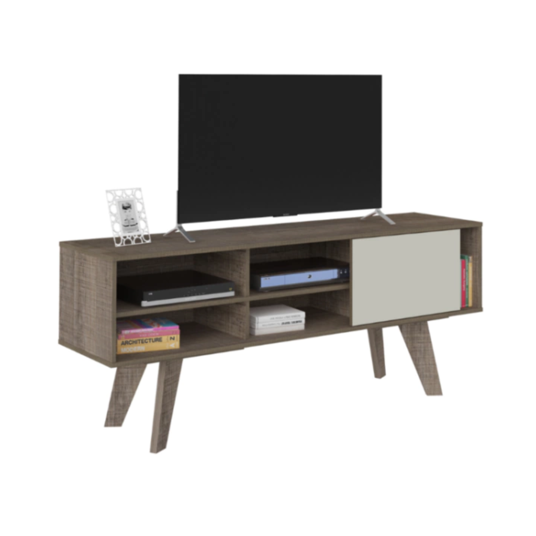 6.400 Mesa De TV VIP - Canela - Blanco