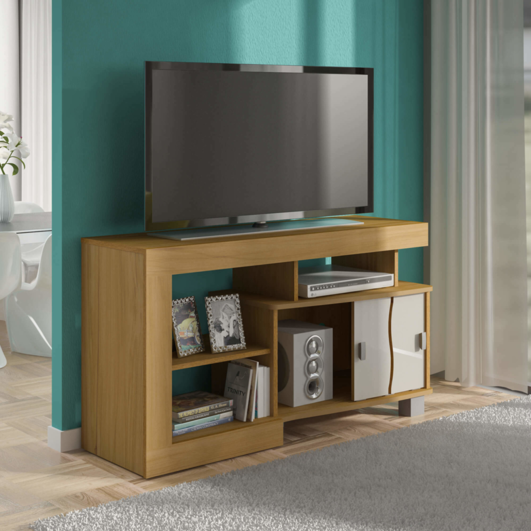 6.147 Mesa De TV Senna - Freijo - Blanco - Imagen 3