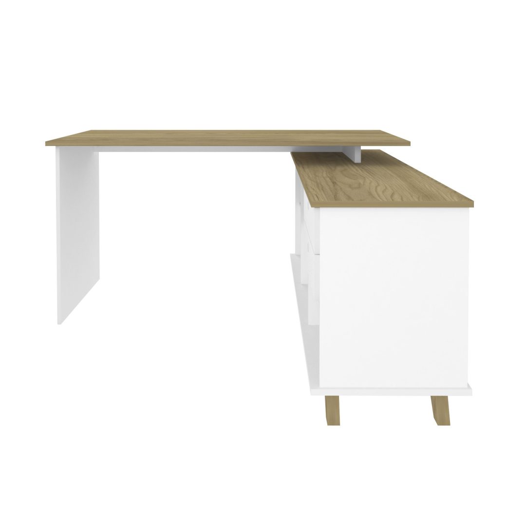 2.180 Escritorio Gold - Olmo - Blanco - Imagen 4