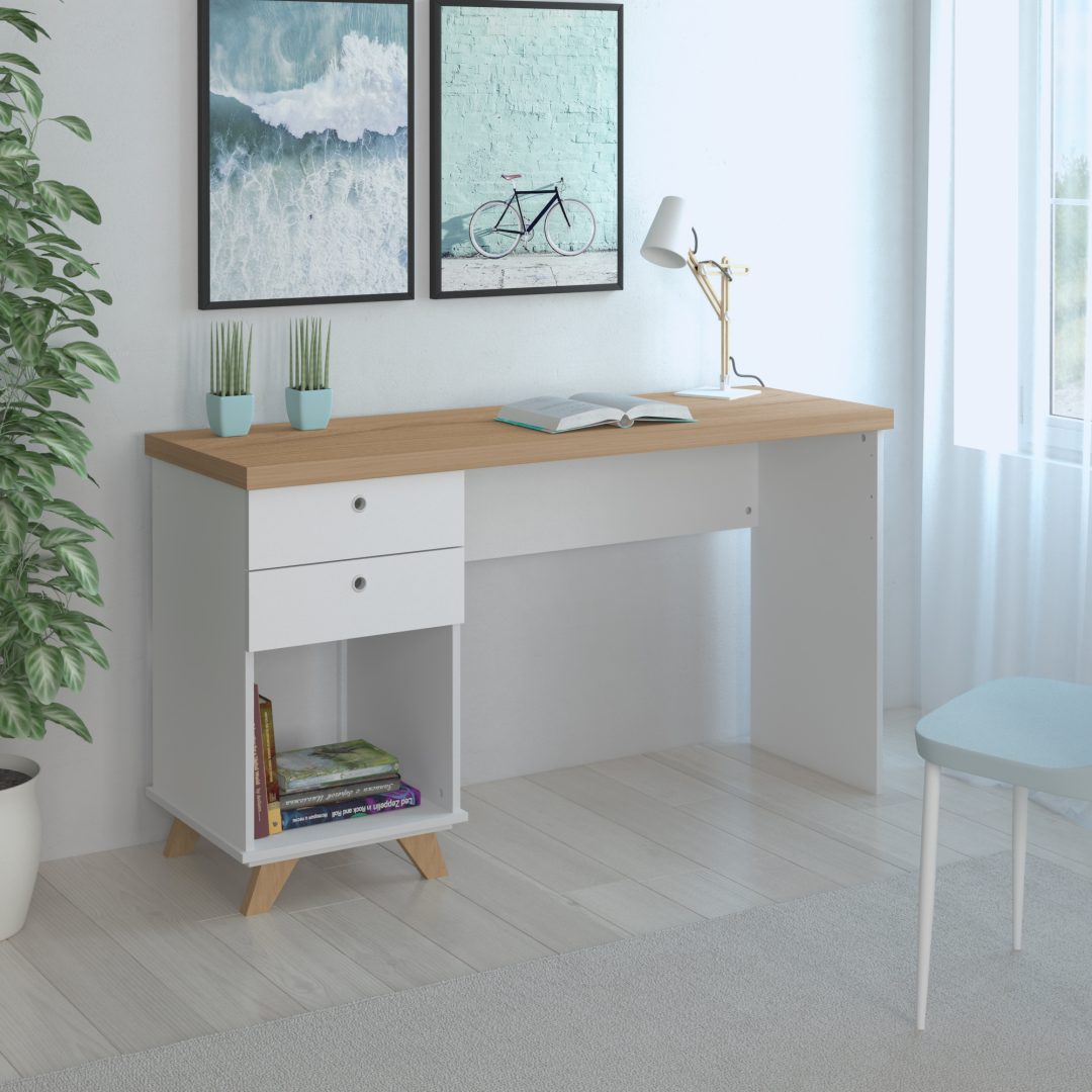 2.190 Escritorio Sky - Olmo - Blanco - Imagen 6