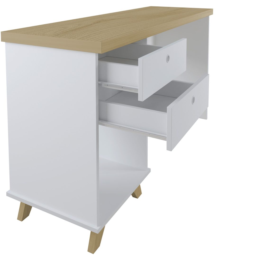 2.190 Escritorio Sky - Olmo - Blanco - Imagen 5