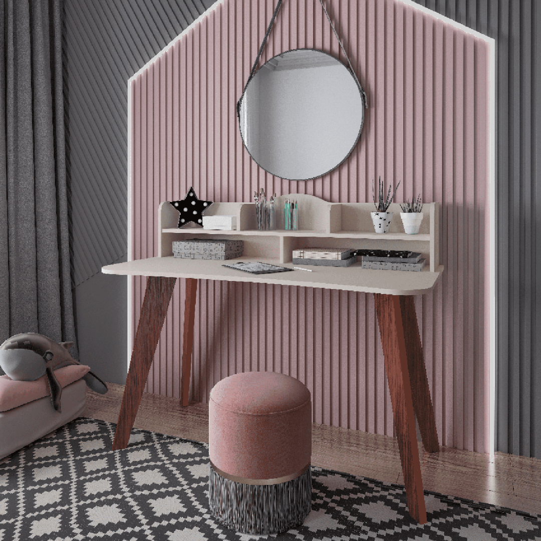 2.226 Escritorio Sofia - Roble  Blanco - Imagen 4