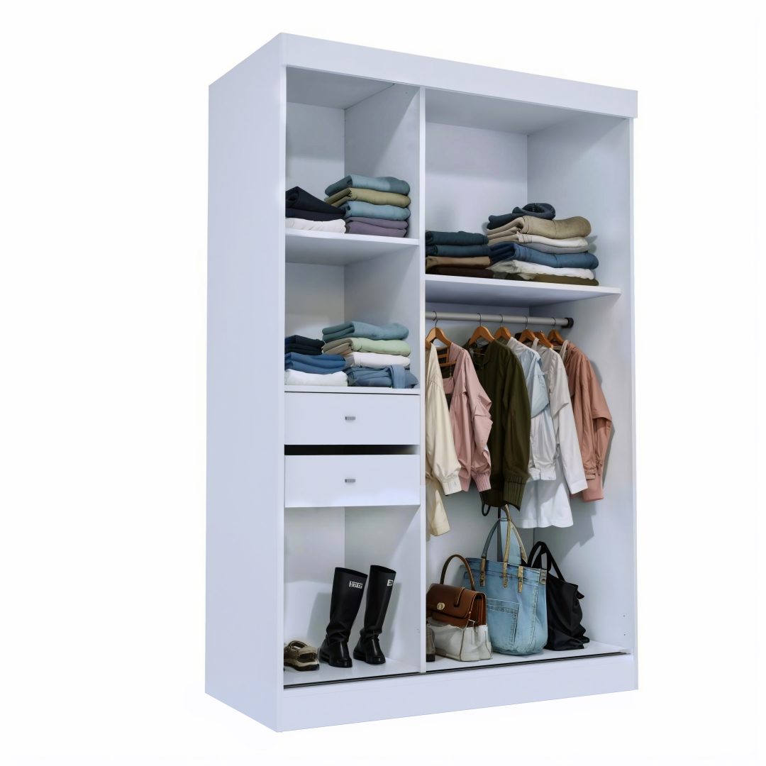 30.010 Placard 1.30 x 2.00m. Puertas corredizas – Línea Amplitud – Blanco - Imagen 3