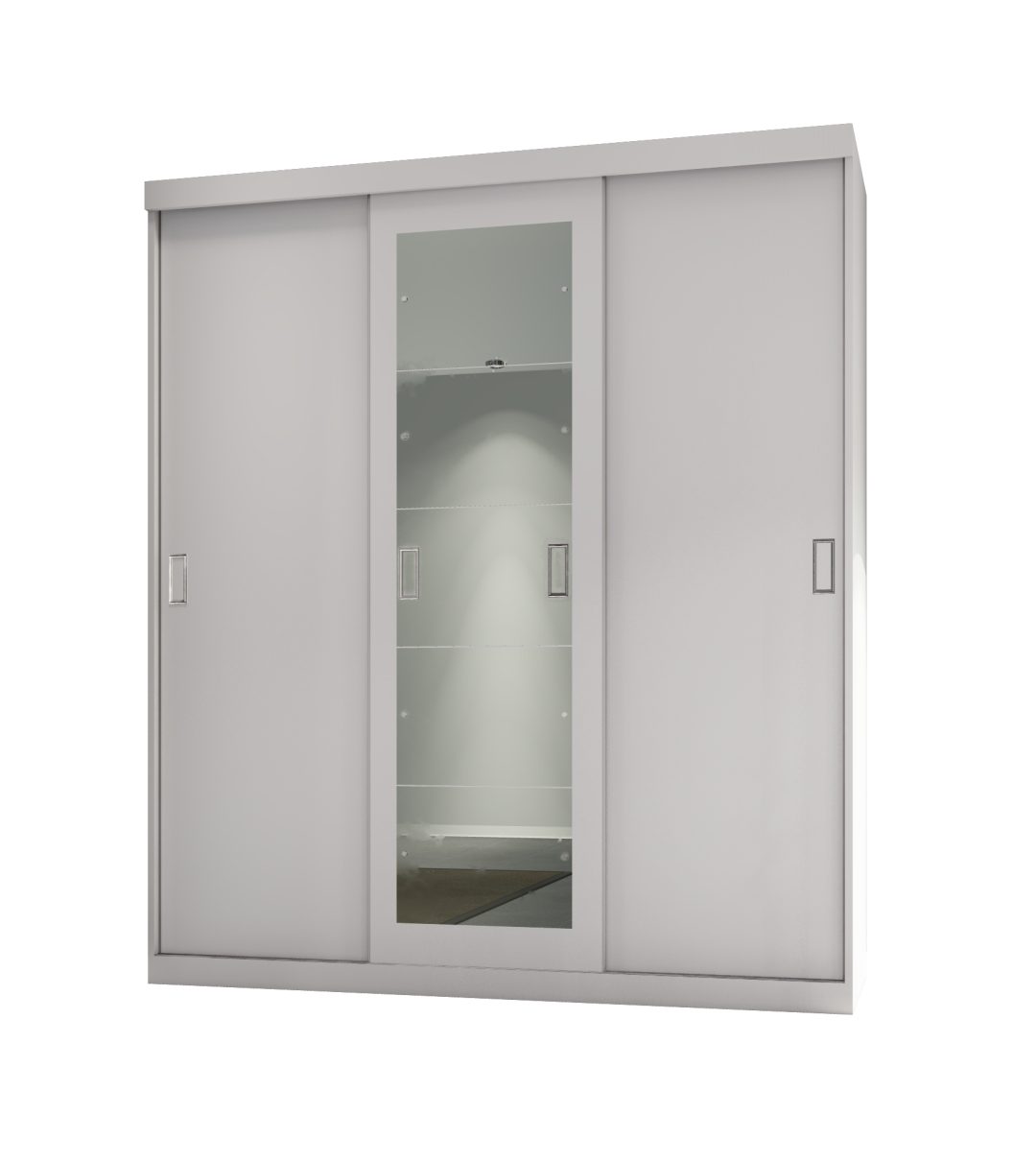 30.100 Placard 2.00 x 2.30m. Puertas corredizas - Línea Iluminate - Blanco