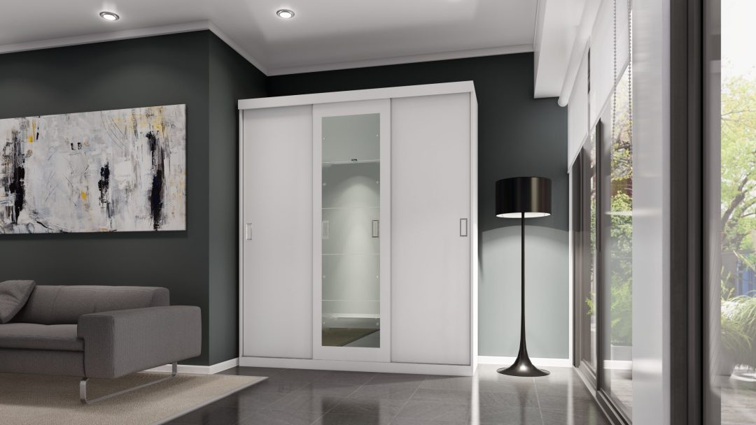 30.100 Placard 2.00 x 2.30m. Puertas corredizas - Línea Iluminate - Blanco - Imagen 3