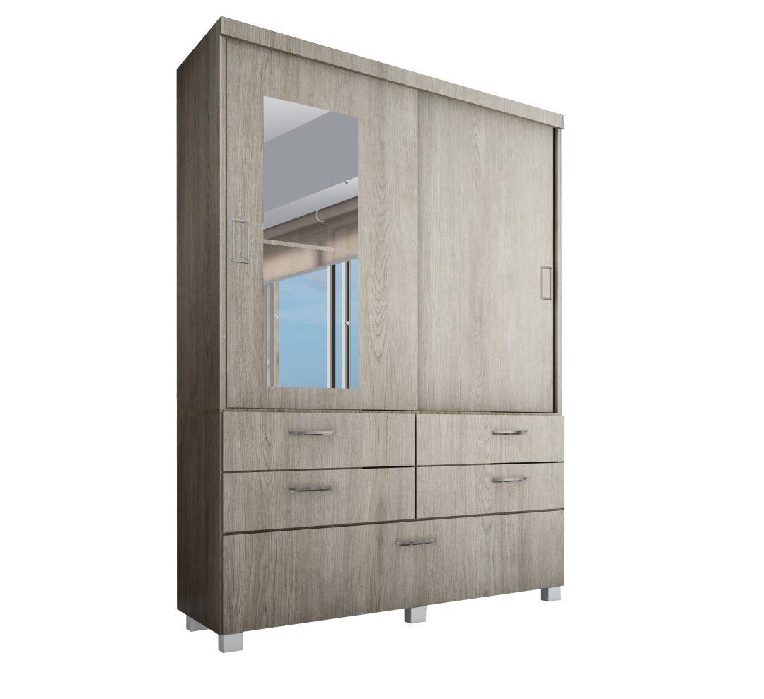 30.735 Placard Premium 1.40 x 2.10m. Puertas corredizas – Línea Con Patas – Kiev