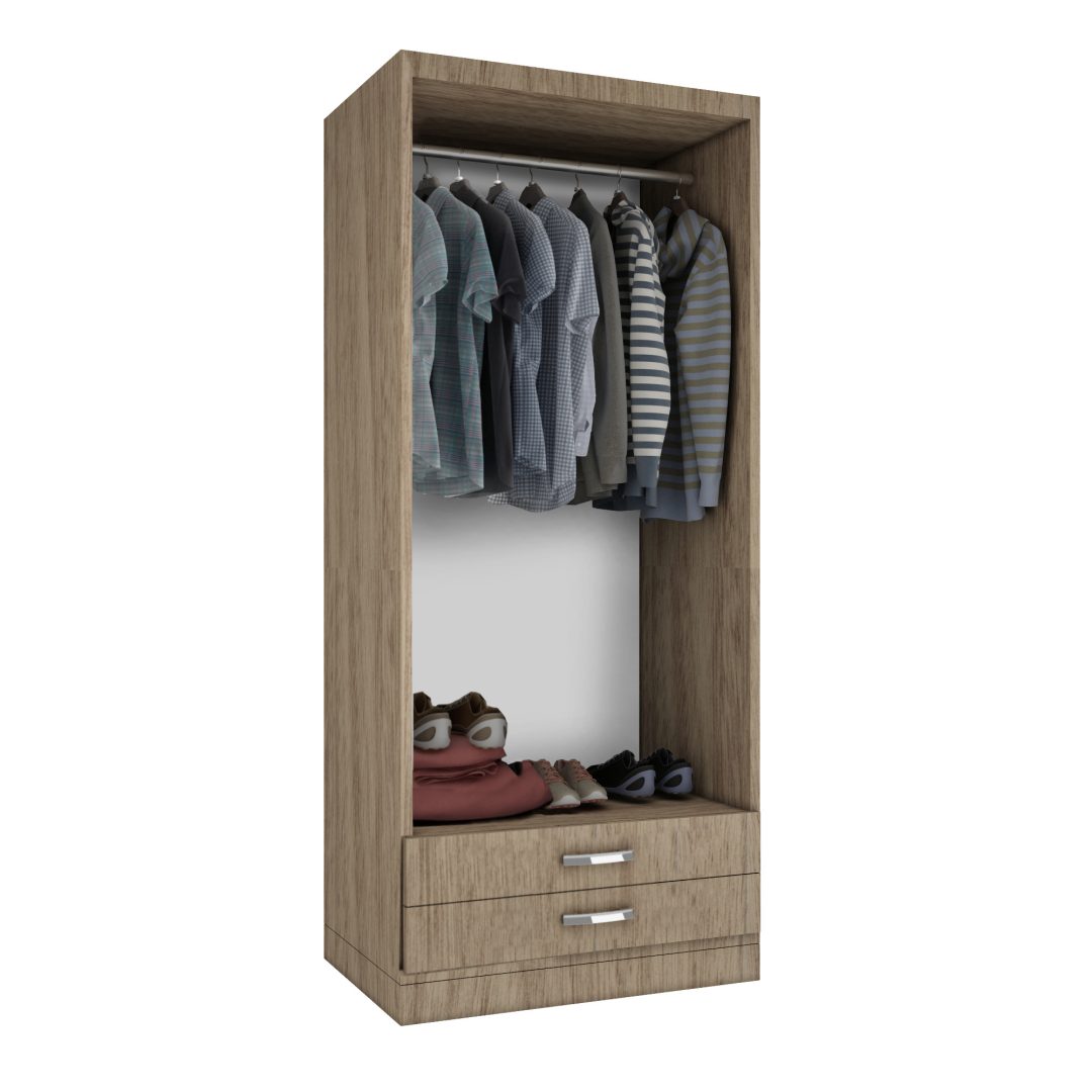 30.904 Placard 0.90 x 1.83m. Puertas corredizas - Línea Standard - Gris - Imagen 3