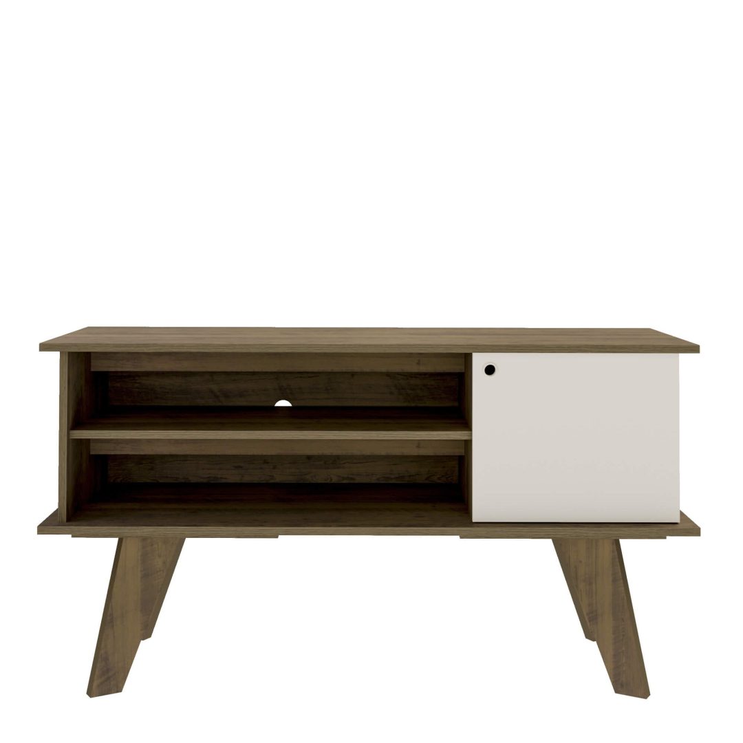 6.190 Mesa De TV Frank - Pino - Blanco - Imagen 2