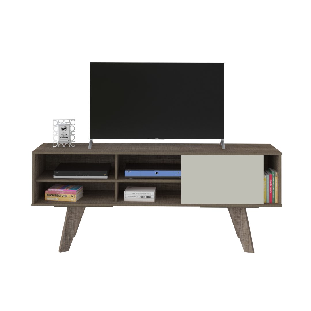 6.400 Mesa De TV VIP - Canela - Blanco - Imagen 2