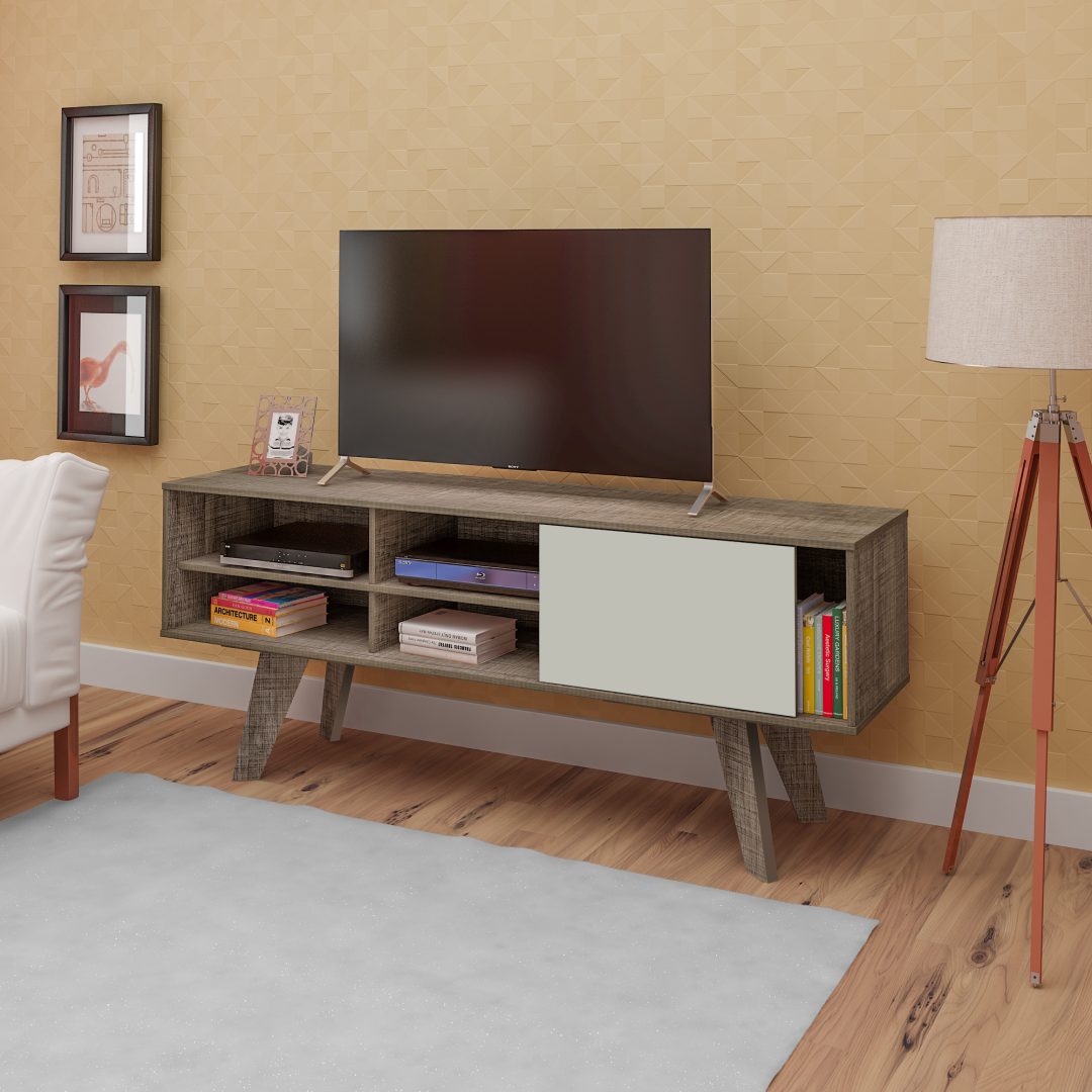 6.400 Mesa De TV VIP - Canela - Blanco - Imagen 4