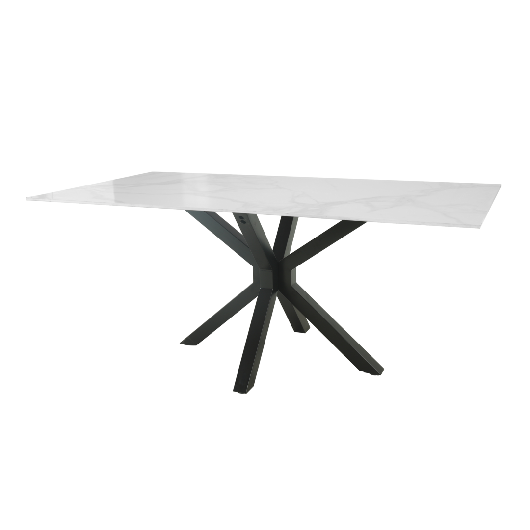7.050 Mesa Rectangular Silestone 1.80 x 0.90 Base Cruz - Marmol - Negro - Imagen 2