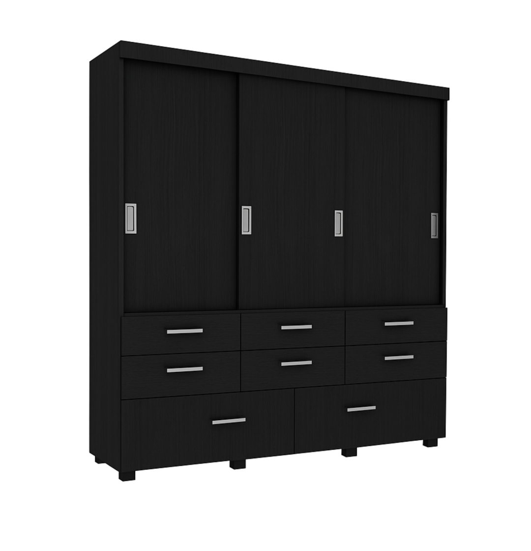 30.710 Placard 1.80 x 2.10m. Puertas Corredizas - Línea Con Patas - Negro