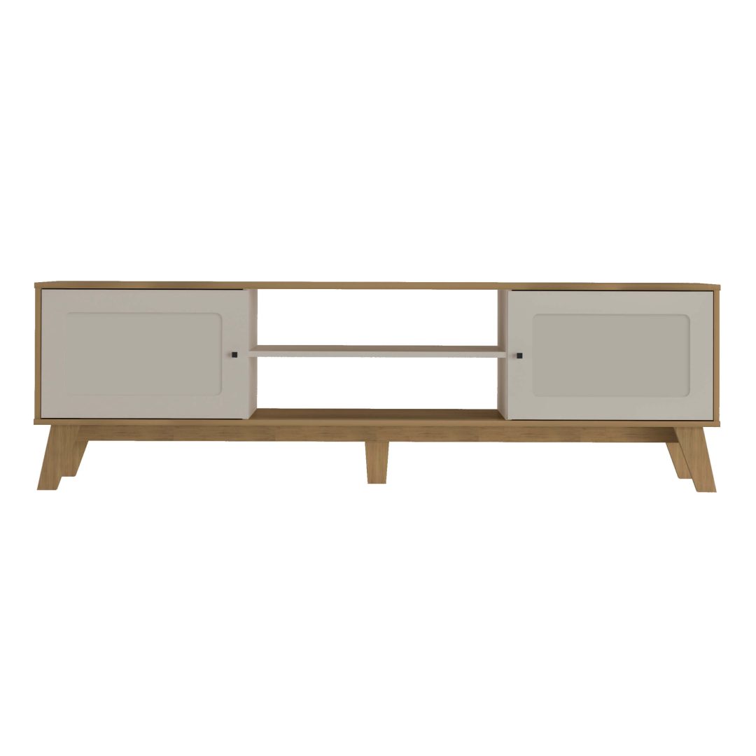 6.370 Mesa De TV Charlotte - Roble - Blanco - Imagen 5