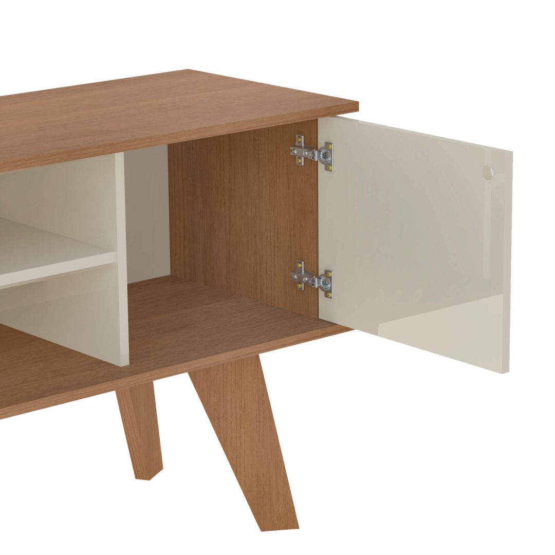 6.190 Mesa De TV Frank - Freijo - Blanco - Imagen 5
