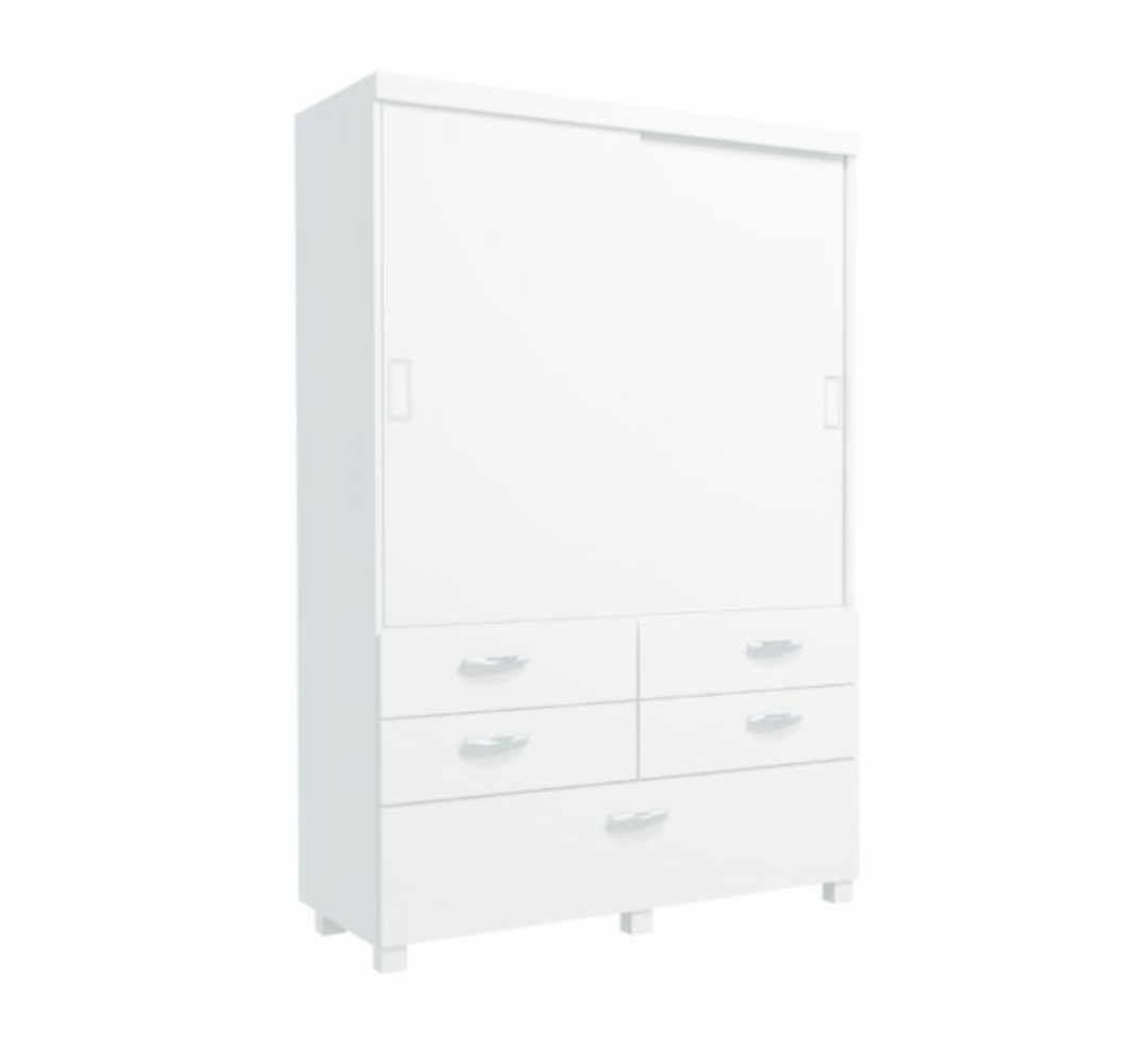 30.730 Placard 1.40 x 2.10m. Puertas Corredizas – Linea Con Patas - Blanco