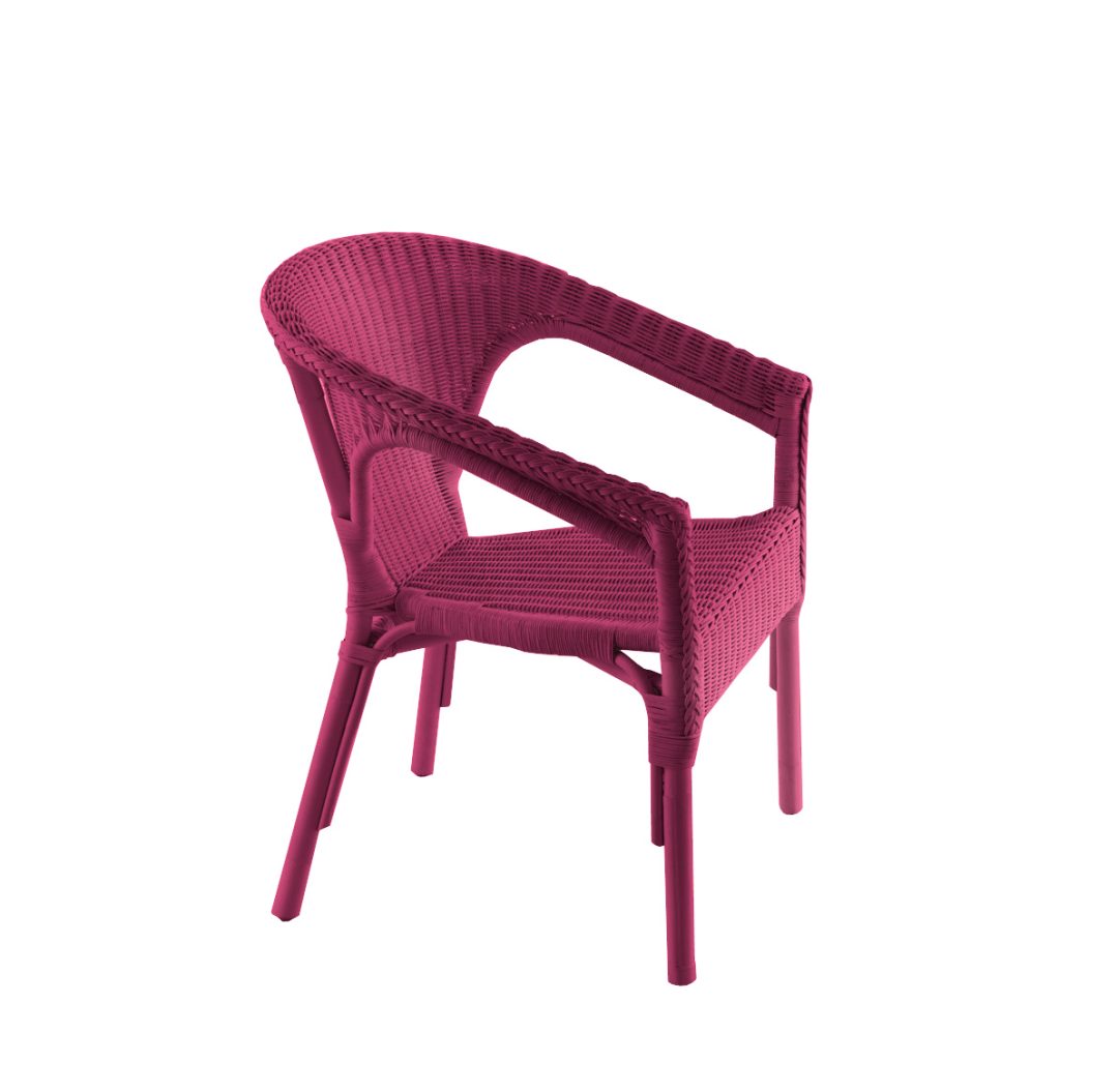 7.360 Sillón Ratan Burchelia - Fucsia