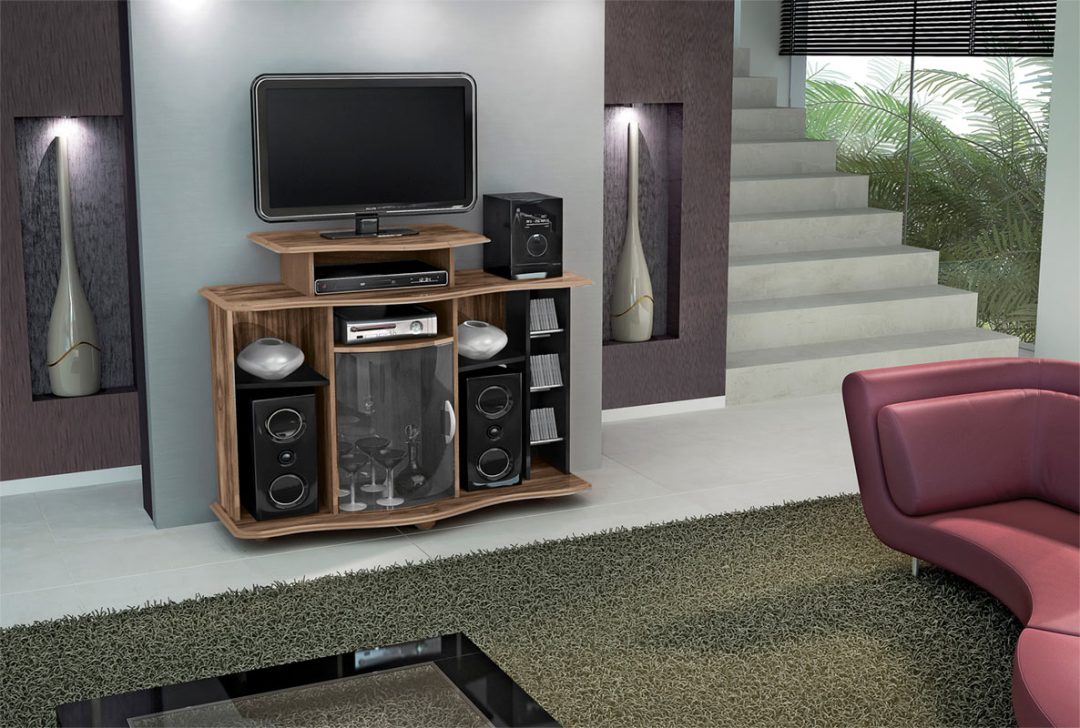 6.121 Rack Italia Roble - Negro - Imagen 2
